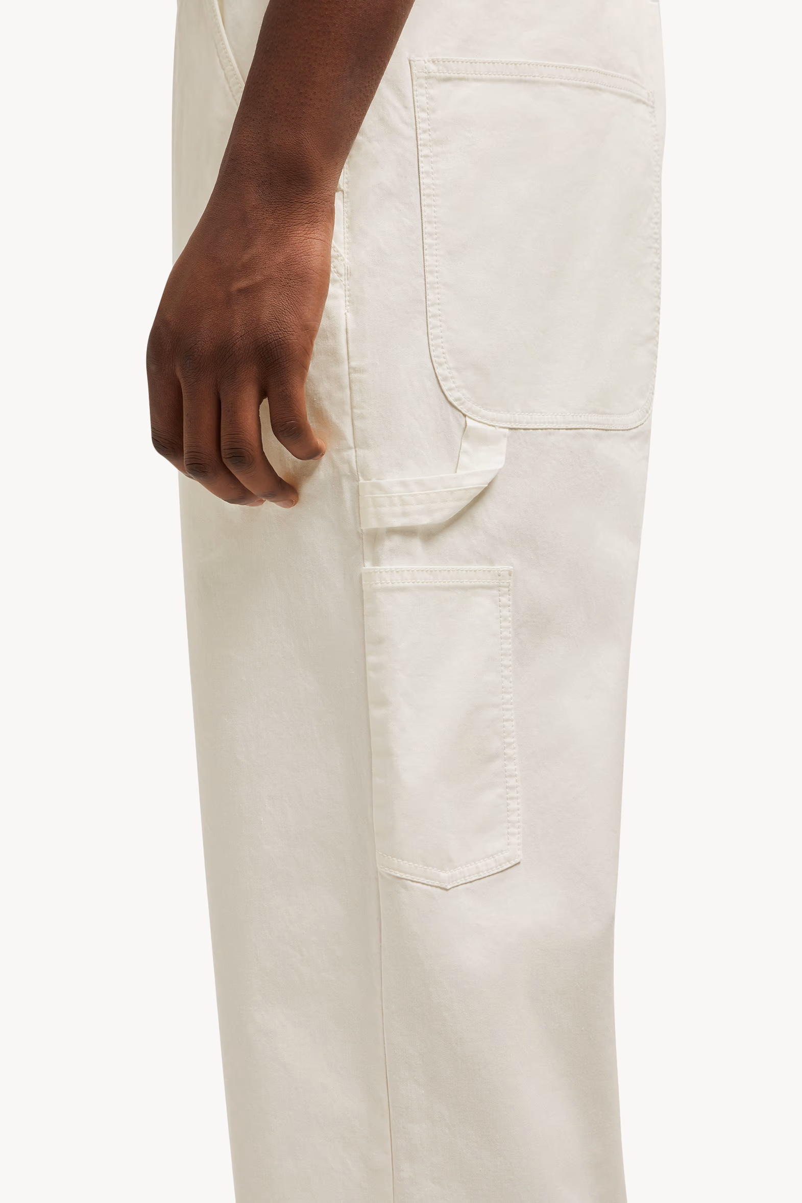 Peto de gabardina de algodón Blanco Moncler 8